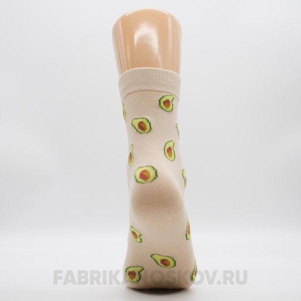 Женские высокие носки с авокадо Женские высокие носки с авокадо