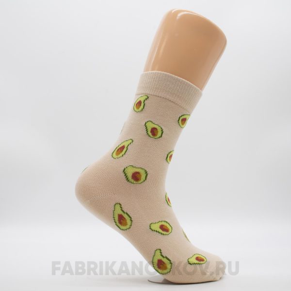 Женские высокие носки с авокадо Женские высокие носки с авокадо