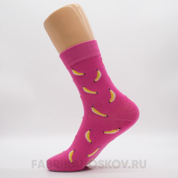 Женские носки с бананами Женские носки с бананами