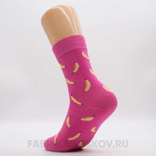 Женские носки с бананами Женские носки с бананами