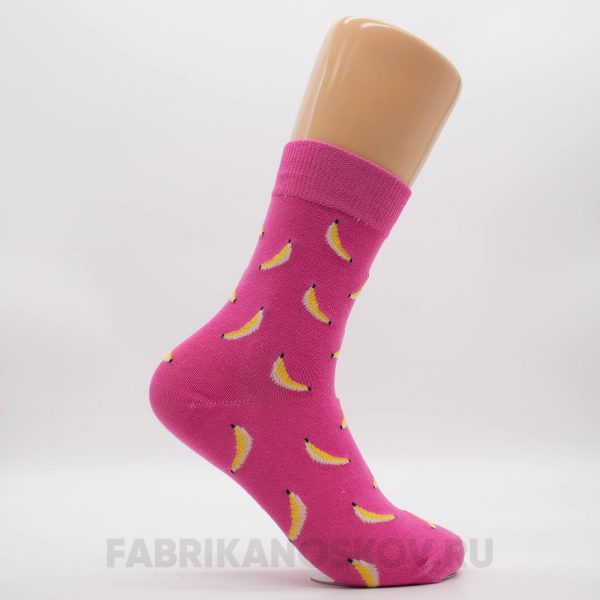Женские носки с бананами Женские носки с бананами