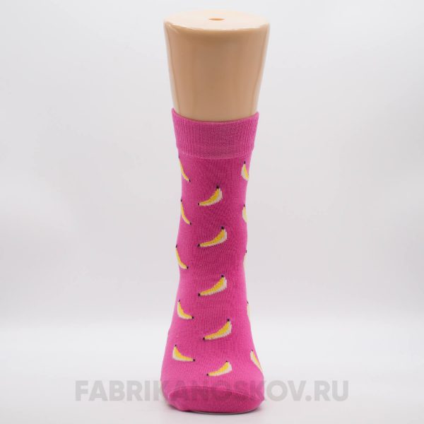 Женские носки с бананами Женские носки с бананами