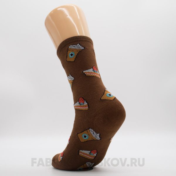 Мужские носки с кофе и пирожными Мужские носки с кофе и пирожными