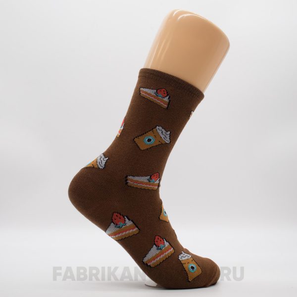 Мужские носки с кофе и пирожными Мужские носки с кофе и пирожными
