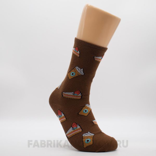 Мужские носки с кофе и пирожными Мужские носки с кофе и пирожными