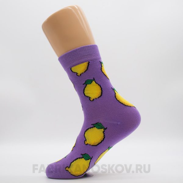 Мужские носки с лимонами Мужские носки с лимонами