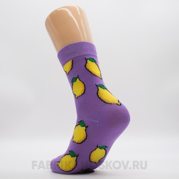 Мужские носки с лимонами Мужские носки с лимонами