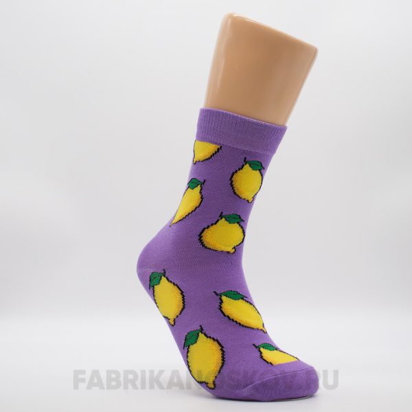 Мужские носки с лимонами Мужские носки с лимонами