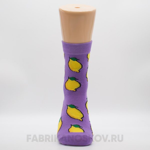 Мужские носки с лимонами Мужские носки с лимонами
