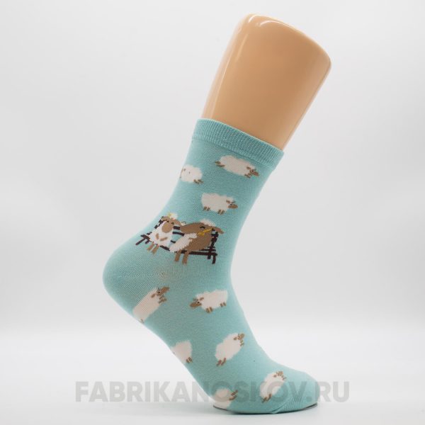 Женские носочки "Овцы на скамейке" Женские носочки "Овцы на скамейке"