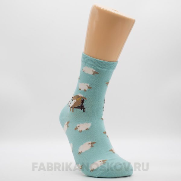 Женские носочки "Овцы на скамейке" Женские носочки "Овцы на скамейке"
