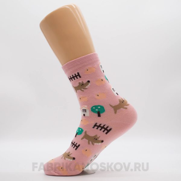 Женские носки с собачками Женские носки с собачками