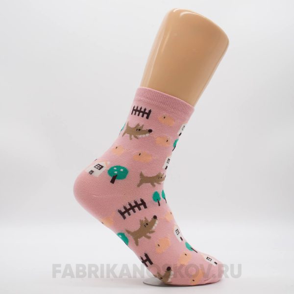 Женские носки с собачками Женские носки с собачками