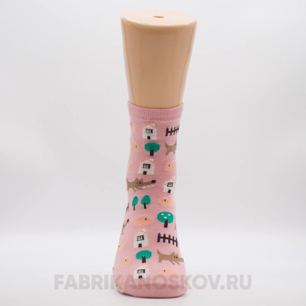 Женские носки с собачками Женские носки с собачками