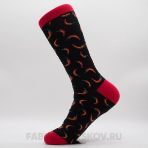 Мужские носки с чили перчиками