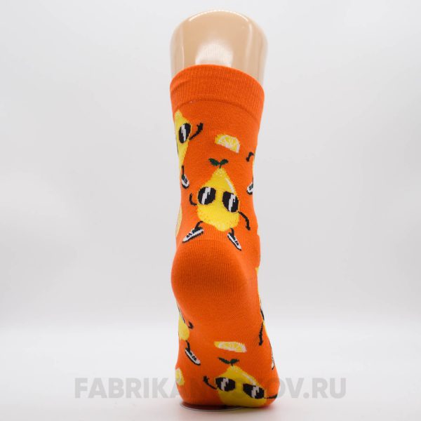Мужские носки с лимонами в очках Мужские носки с лимонами в очках