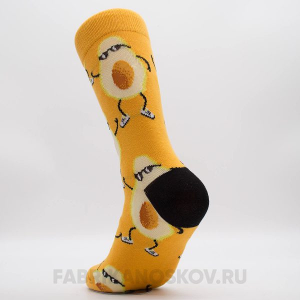 Мужские носки с авокадо в очках Мужские носки с авокадо в очках