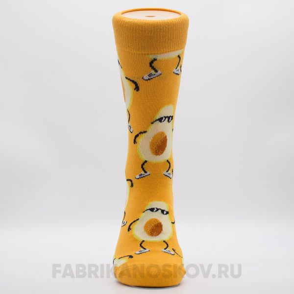 Мужские носки с авокадо в очках Мужские носки с авокадо в очках