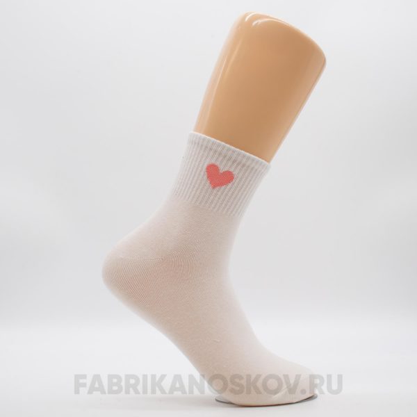 Женские носки с изображением сердца Женские носки с изображением сердца