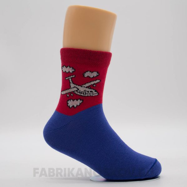 Детские носки с изображением самолета