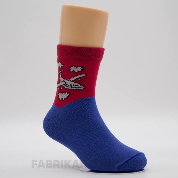 Детские носки с изображением самолета