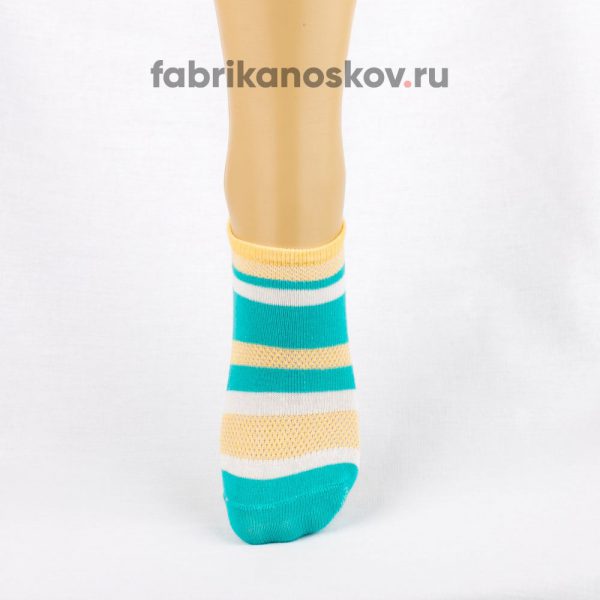 Короткие детские носки с полосками
