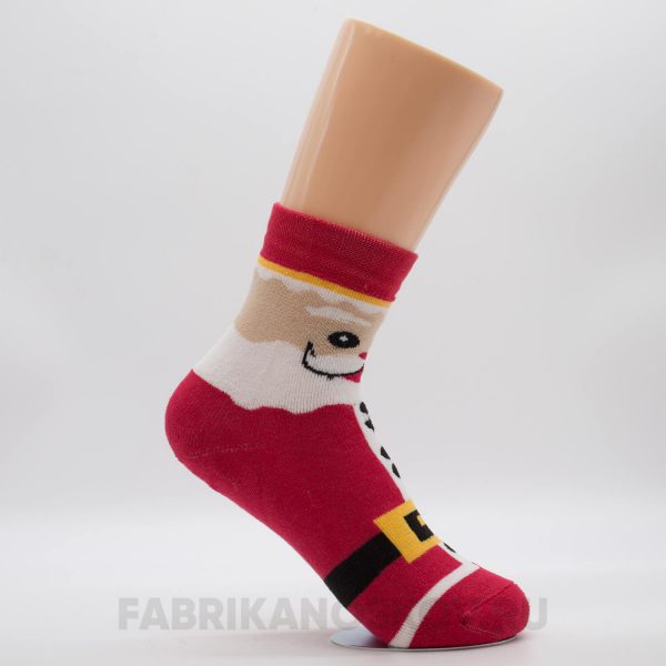 Женский носок с изображением Деда Мороза Женский носок с изображением Деда Мороза