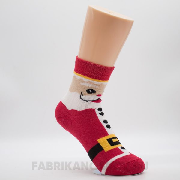 Женский носок с изображением Деда Мороза Женский носок с изображением Деда Мороза