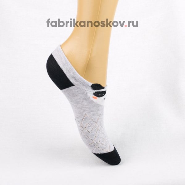 Короткие детские носки с изображением панды