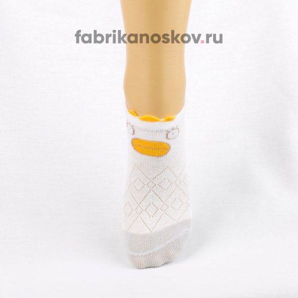 Короткие детские носки с изображением уточки