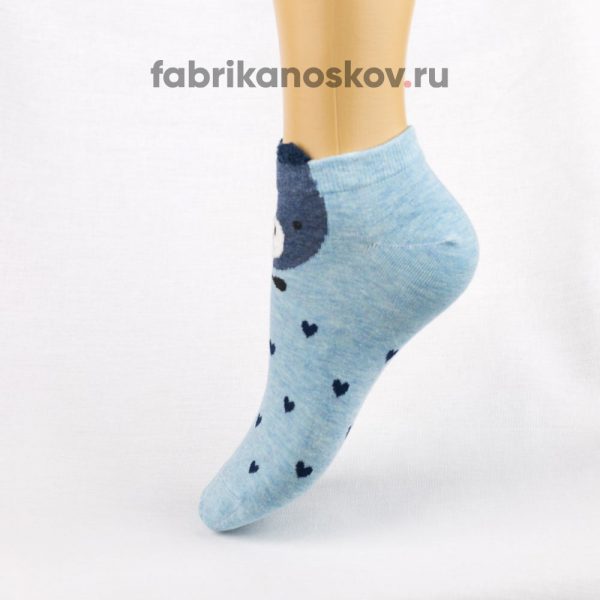 Короткие детские носки с изображением медведя Короткие детские носки с изображением медведя