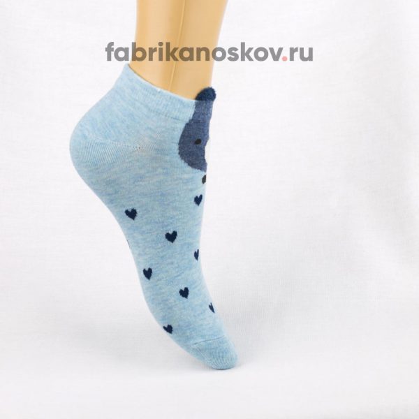 Короткие детские носки с изображением медведя Короткие детские носки с изображением медведя