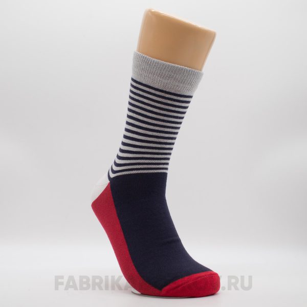 Мужские носки с полосами на паголенке Мужские носки с полосами на паголенке