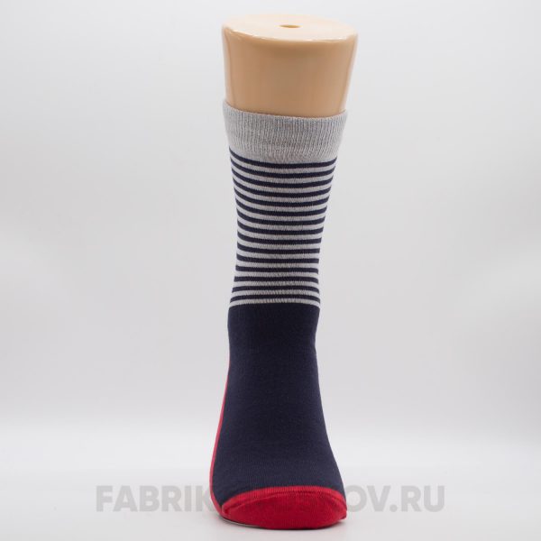 Мужские носки с полосами на паголенке Мужские носки с полосами на паголенке