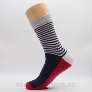 Мужские носки с полосами на паголенке