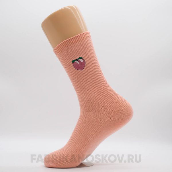 Женские носки с персиком Женские носки с персиком