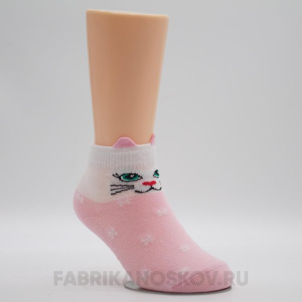 Детские носки с изображением кошки Детские носки с изображением кошки