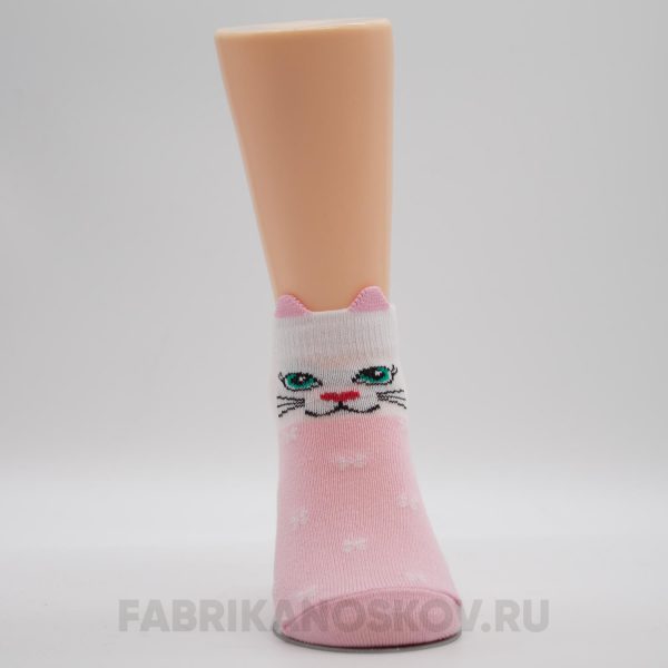 Детские носки с изображением кошки Детские носки с изображением кошки