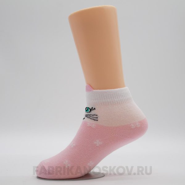 Детские носки с изображением кошки Детские носки с изображением кошки