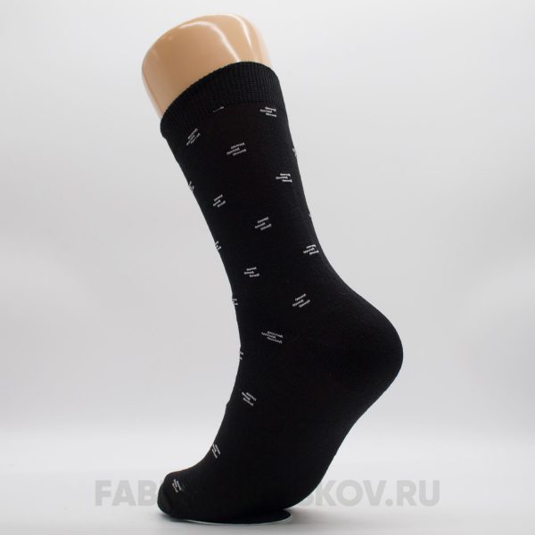 Мужские гладкие носки с вышивкой