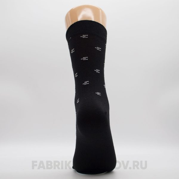 Мужские гладкие носки с вышивкой