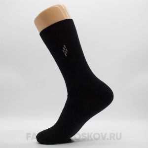 Мужские гладкие носки с ромбом из полосок