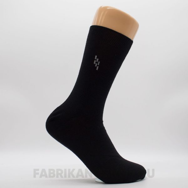 Мужские гладкие носки с ромбом из полосок