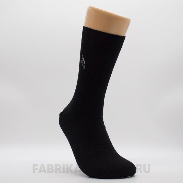 Мужские гладкие носки с ромбом из полосок