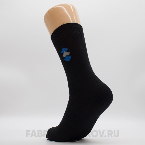 Мужские гладкие носки с ромбами Мужские гладкие носки с ромбами