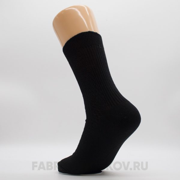 Мужские однотонные носки с рельефным рисунком по паголенку. Мужские однотонные носки с рельефным рисунком по паголенку.