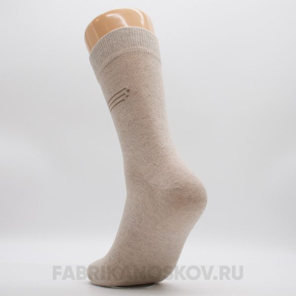 Мужские гладкие носки с двойным бортом Мужские гладкие носки с двойным бортом