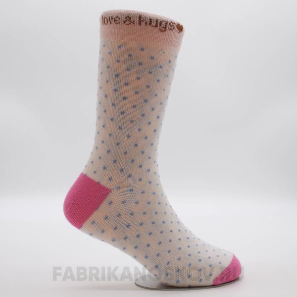 Детские носки с точками и надписью Детские носки с точками и надписью