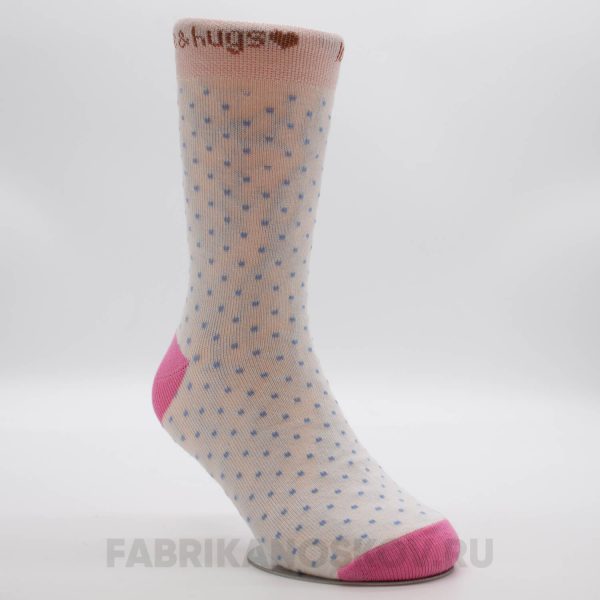 Детские носки с точками и надписью Детские носки с точками и надписью