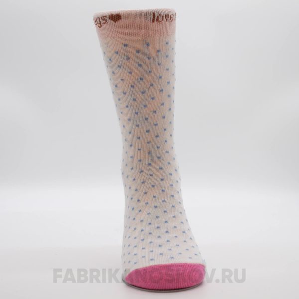 Детские носки с точками и надписью Детские носки с точками и надписью